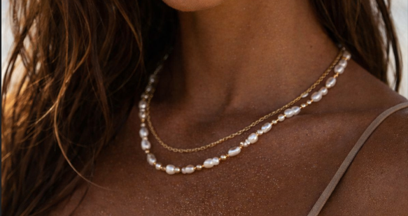 Freshwater pearl necklace